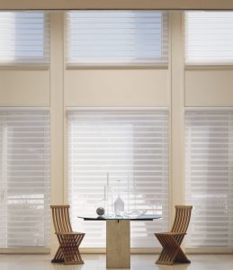 Hunter Douglas Silhouette® shadings in dining room